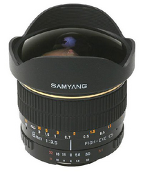Фото объектива Samyang 8mm F/3.5 Fisheye APS-C for Pentax