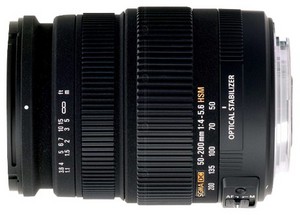Фото объектива Sigma AF 50-200mm F/4-5.6 DC HSM Minolta A