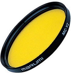 Фото цветной фильтр Marumi Y2 82mm (Уценка - фильтр заляпан)