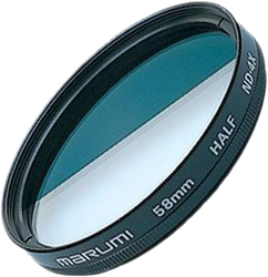 Фото нейтрально-серого полуфильтра Marumi HALF ND4 58mm