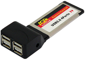 Фото адаптера ExpressCard USB 2.0 Agestar ECU-24
