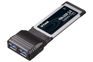 Фото адаптера ExpressCard USB 3.0 D-Link DUB-1320