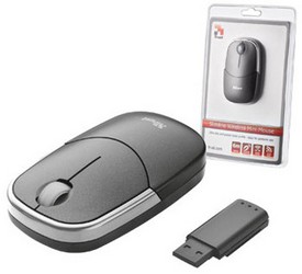 Фото оптической компьютерной мышки Trust SlimLine Wireless Mini Mouse USB
