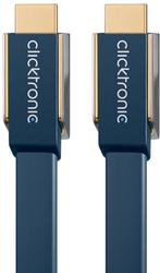 Фото кабеля плоский HDMI-HDMI c Ethernet Clicktronic 70514 2 м