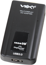 Фото адаптера USB3.0-DVI Inno3D VEXT 3XD-DVI