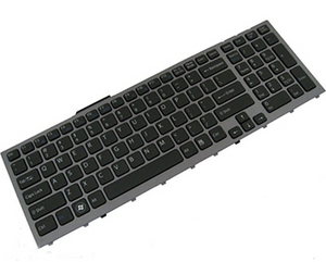 Фото клавиатуры для Sony Vaio VPC-F Black с подсветкой клавиш