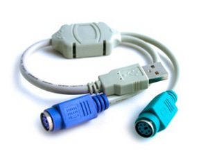 Фото переходника USB - 2 PS/2 порта CBR PC-200