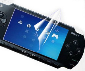 Фото защитной пленки для Sony PSP 1008 + тряпочка для экрана