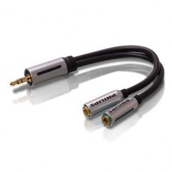Фото адаптера с 2 входами на 3.5 мм Philips SJM2108H