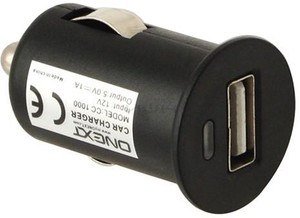 Фото автомобильной универсальной зарядки ONEXT USB Slim