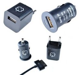 Фото автомобильной зарядки для Apple iPod shuffle 3G EURO4 3IN1AP