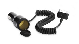 Фото автомобильной зарядки для Apple iPhone 4 Griffin PowerJolt Plus GC23055