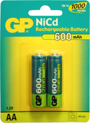 Фото аккумуляторной батарейки GP 60AAKC-BC2
