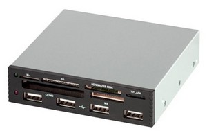 Фото cardreader Card Reader Exegate CR-406 + USB хаб на 4 порта