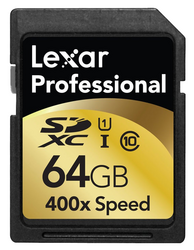 Фото флеш-карты Lexar SD SDXC 64GB UHS-I Professional 400X