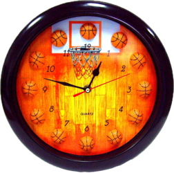 Фото настенных часов Эврика Баскетбол