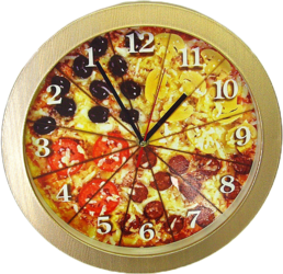 Фото настенных часов Эврика Пицца
