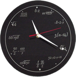 Фото настенных часов Эврика Забавная математика