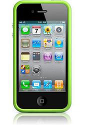 Фото пластикового чехла для iPhone 4 Bumper Case Green MC671ZM/A