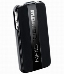 Фото пластикового чехла для iPhone 4 Cellular Line Momo Design Flap MOMOFLIPHONE4BK