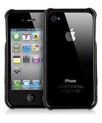 Фото пластикового чехла для iPhone 4 Griffin Elan Frame Graphite
