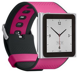 Фото силиконовый чехол-браслет для apple ipod nano 6g belkin f8z793cwc04