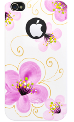 Фото накладки на заднюю часть iCover Cherry Blossoms IP4-HP/W-CR/PP