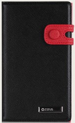 Фото кожаного чехла для LG Prada 3.0 Prestige Zenus Color Edge Diary Real Black-Red
