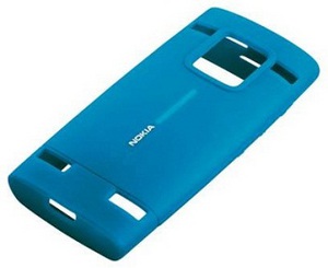 Силиконовый чехол для Nokia X2, синий с волной