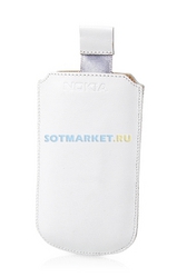 Фото кожаного чехла для Nokia 6700 Classic (белая кожа)