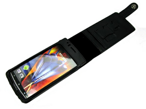 Фото кожаного чехла книги-подставки для Sony Ericsson XPERIA Arc Palmexx