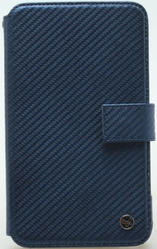 Фото кожаного чехла для Samsung N7000 Galaxy Note Zenus Prestige Carbon Diary Blue