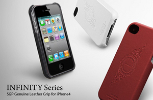 Фото кожаного чехла для iPhone 4 SGP Genuine Leather Grip Series