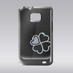 Фото пластикового чехла для Samsung i9100 Galaxy S 2 Luxury Swarovski Clover