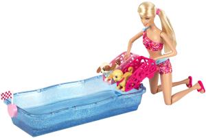 Фото Barbie Весенний аттракцион - плавающие щенки Mattel X8404