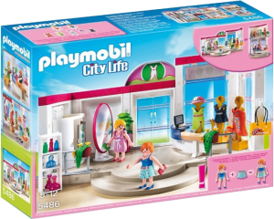 Фото бутик с одеждой и гардеробной Playmobil 5486