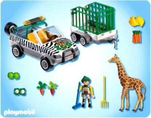 Фото Playmobil Автомобиль зоопарка с прицепом 4855