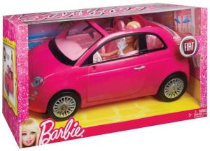 Фото кукла Барби и розовый фиат Mattel Barbie Y6857