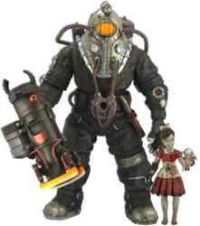 Фото набор фигурок Bioshock Sinclair & Little Sister Red Dress NECA 44733