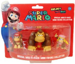 Фото набор фигурок Super Mario Donkey Kong, Didy Kong, Dixie Kong Nintendo NIF300K