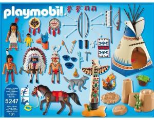 Фото Playmobil Деревня индейцев с татемом 5247