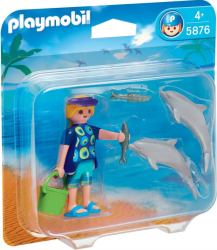 Фото Playmobil Дрессировщик дельфинов и дельфины 5876