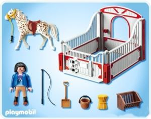 Фото Playmobil Кнабструбская лошадь со стойлом 5107