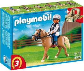 Фото Playmobil Лошадь Хафлингер со стойлом 5109