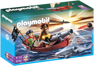 Фото Playmobil Пиратская лодка и акула 5137
