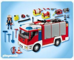 Фото Playmobil Пожарная машина со шлангом и съемной крышей 4821