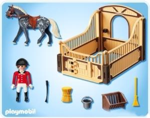 Фото Playmobil Трекерная лошадь со стойлом 5110