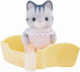 Фото малыш Серый Котенок Sylvanian Families 3552