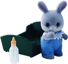 Фото малыш Серый Кролик Sylvanian Families 3405