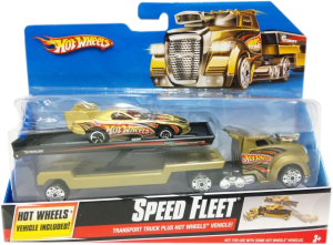 Фото трейлер + машинка Mattel Hot Wheels Speed Fleet BFM62